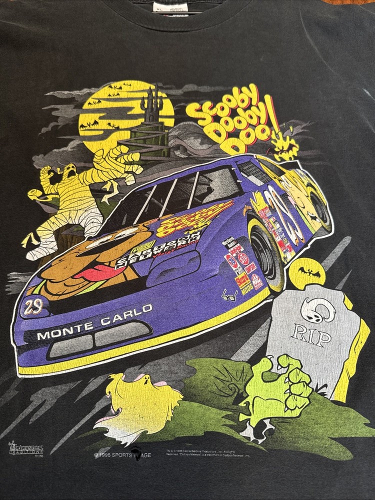 Scooby-Doo Vintage AOP Halloween T-Shirt Size XL , 2000’s Cartoon Network