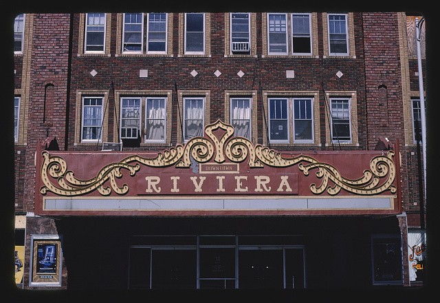 Photo:Muscatine Iowa 1988 Riviera Theater E 3rd Street facade