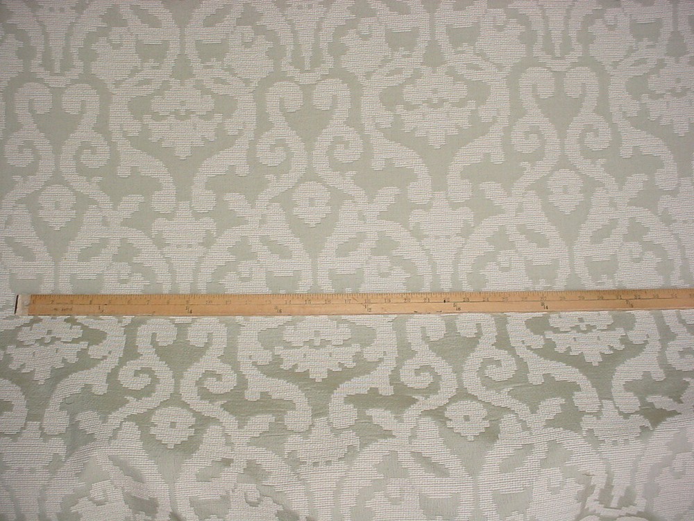 5Y Scalamandre AW 00202622 Monte Solaro Sage Gothic Damask Upholstery Fabric