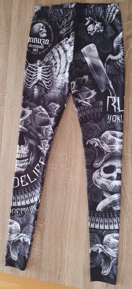 Yakuza Premium Leggings Size M Black Pants