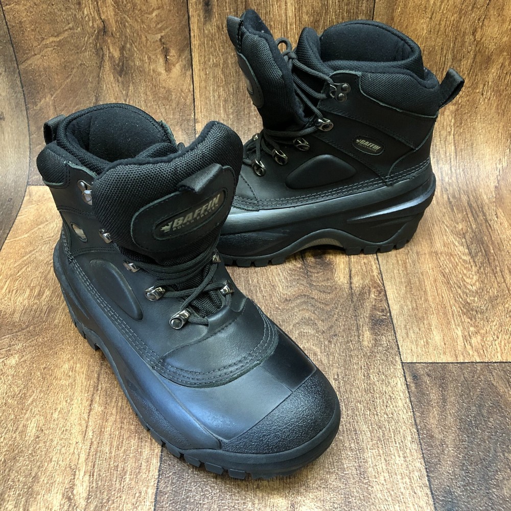 Baffin Tech Men's Size 8 Outback Winter Snow Boots Black Lace Up Mint Condition