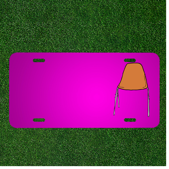 Custom Personalized Car License Plate With Add Names To Chair Plastic