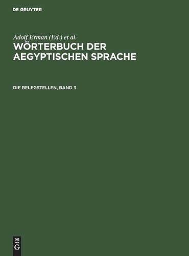 Die Belegstellen, Band 3 (Hardback)