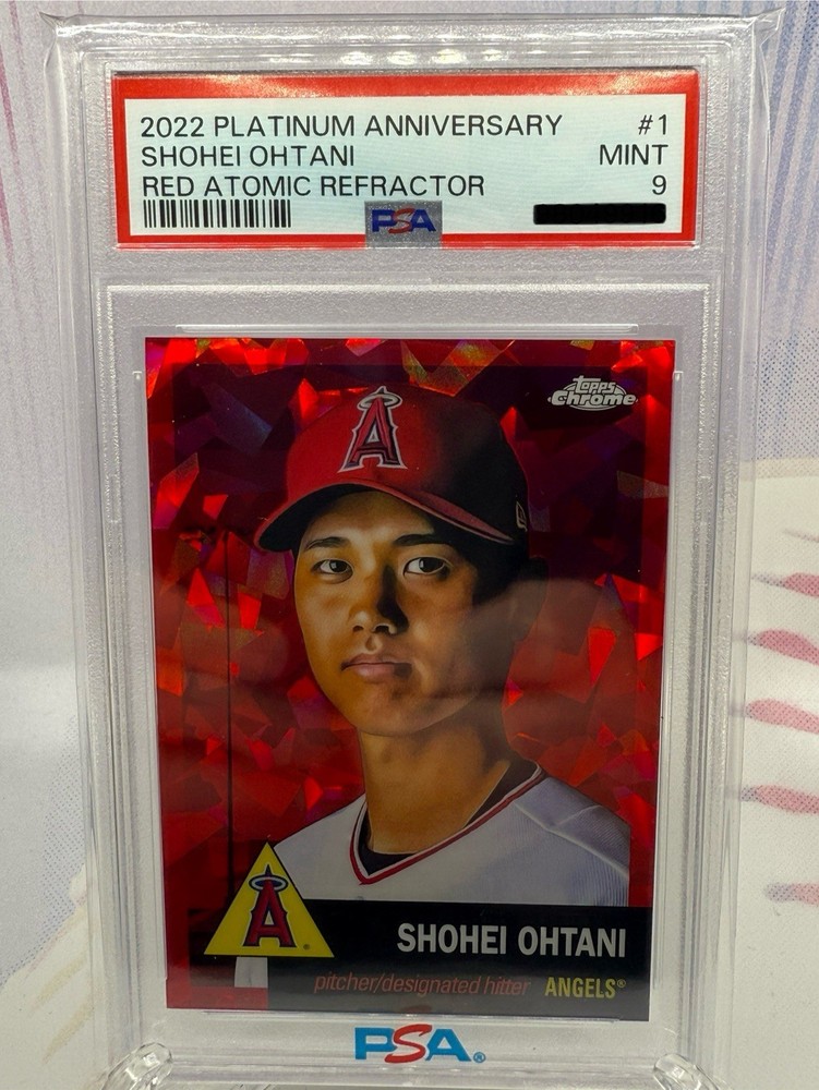 2022 Topps Chrome Platinum Ann - Shohei Ohtani #1 Red Atomic Refractor  #53 /100