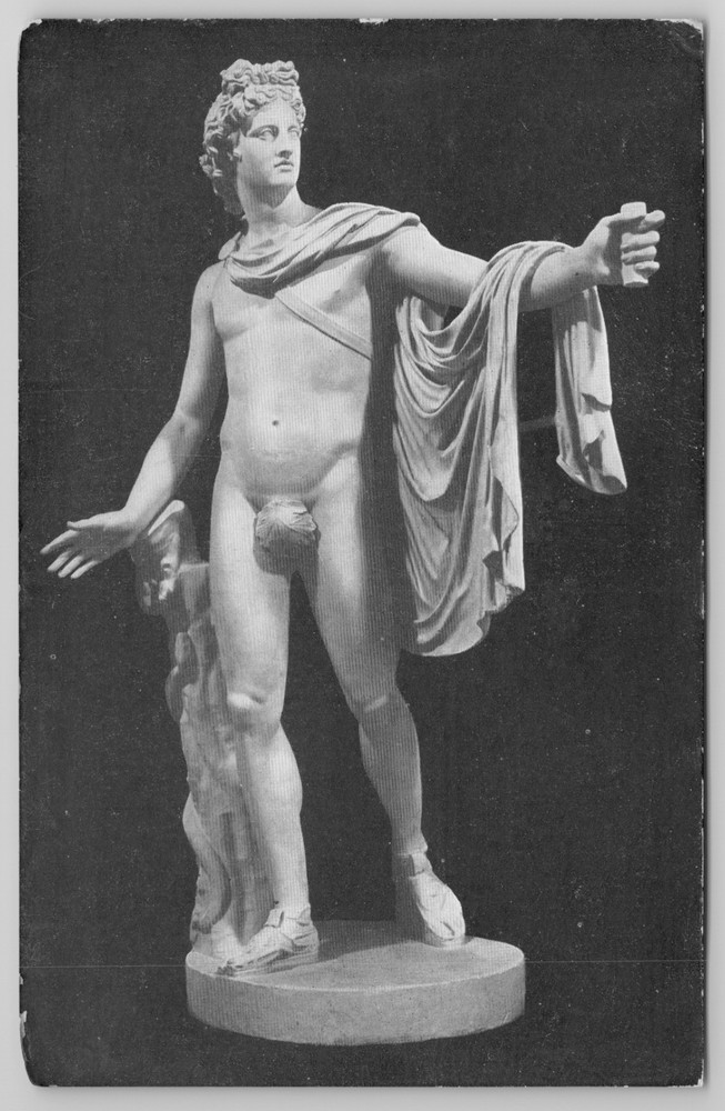 Apollo of The Belvedere Sculpture Art Institute of Chicago Postcard