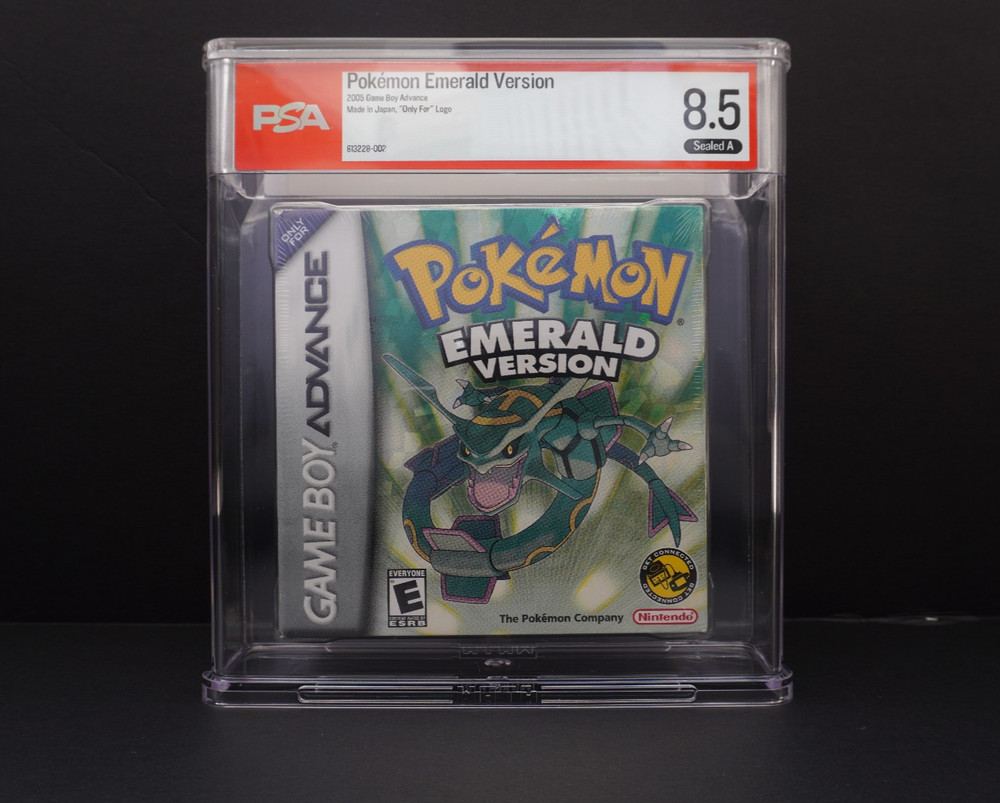 Pokemon Emerald Version - Nintendo Game Boy Advance - Graded PSA 8.5 A WATA