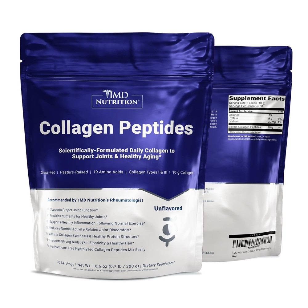 Hydrolyzed Collagen Peptides Powder Types I & III for Women & Men