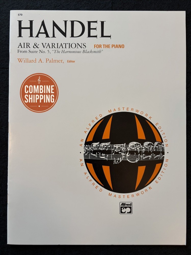 Handel Air & Variations Harmonious Blacksmith Piano Sheet Music Alfred