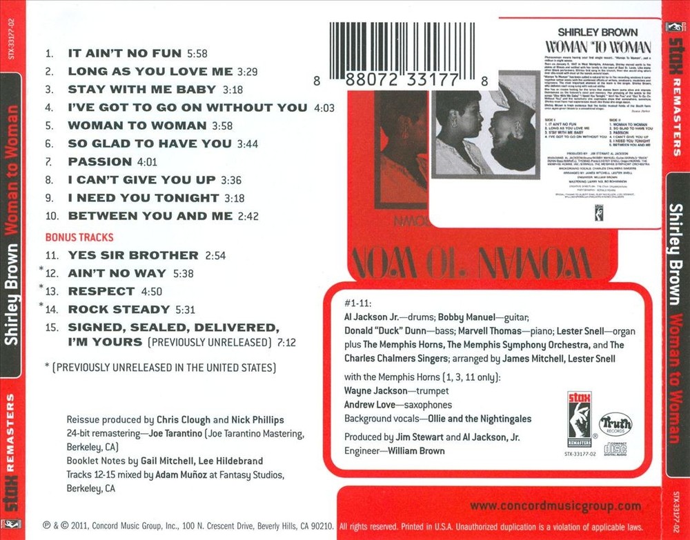 Shirley Brown Woman To Woman New Cd