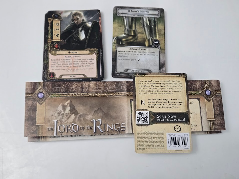 The Lord of the Rings Card Game The Long Dark Adventure Pack (Used)