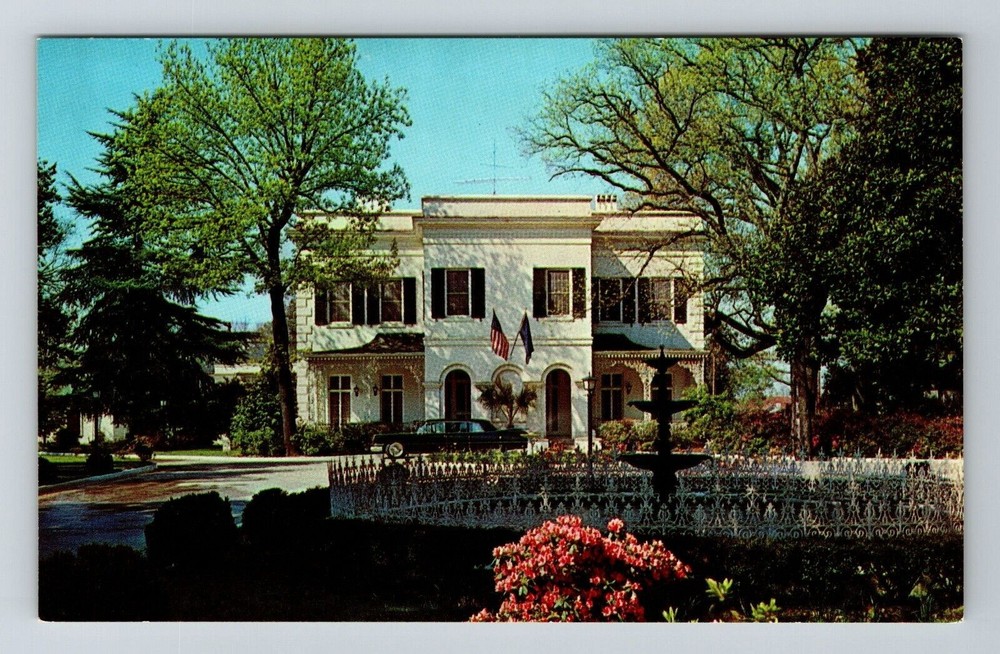 Columbia SC-South Carolina, Governor's Mansion, Outside Vintage Postcard