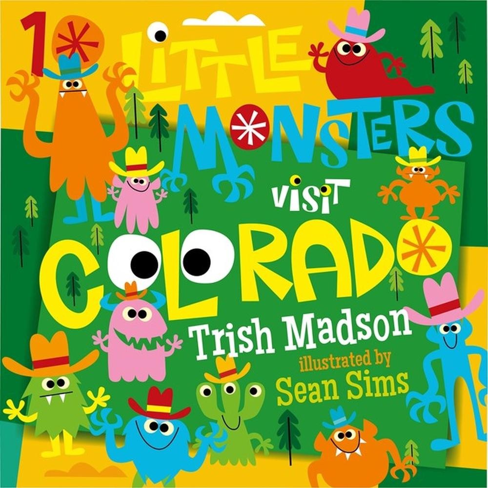 10 Little Monsters Visit Colorado by Trish Madson (English) Hardcover Book