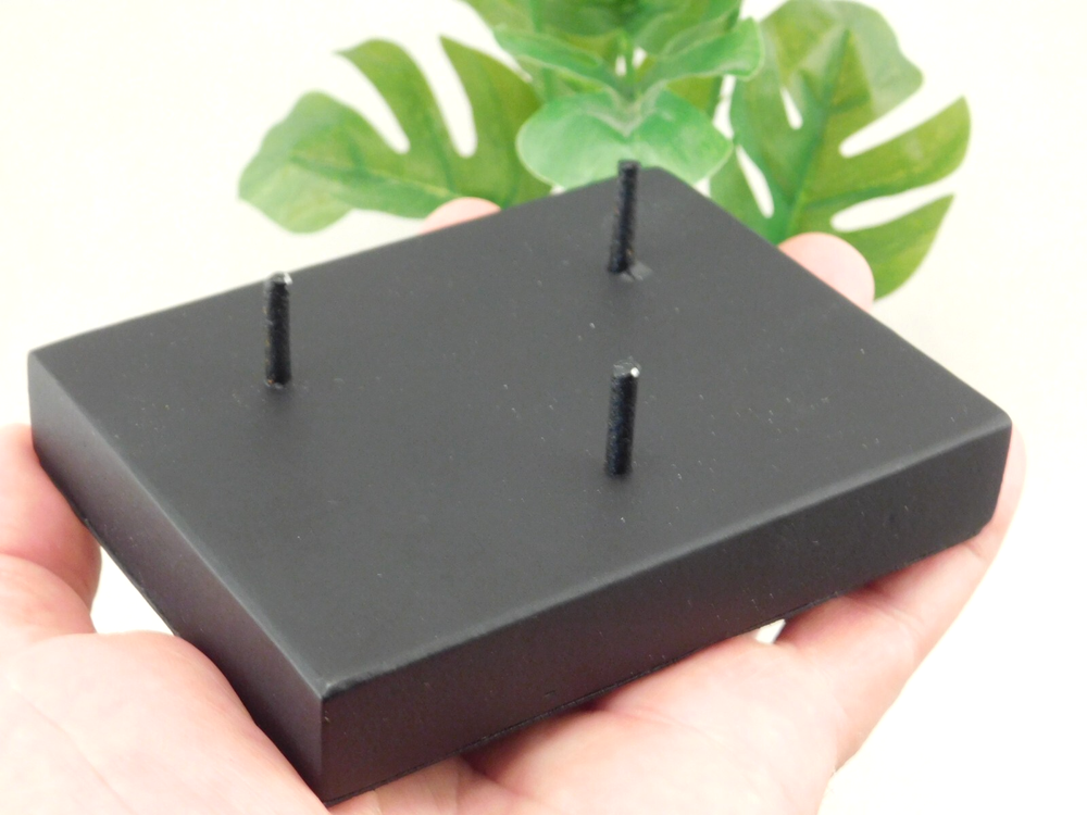 Black 3-Post Medium Display Stand for Stylish Showcases