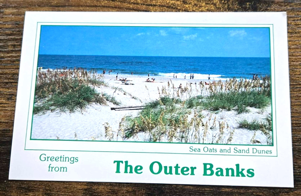 1970s Postcard Greetings from the Outer Banks North Carolina