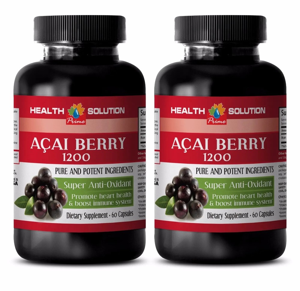 Intensive Acai Berry Extract Capsules for Wellness Support - 120 Count