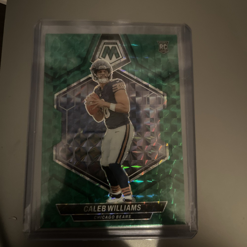 2024 Panini Mosaic - Rookies Caleb Williams #301 Green Mosaic Prizm (RC)