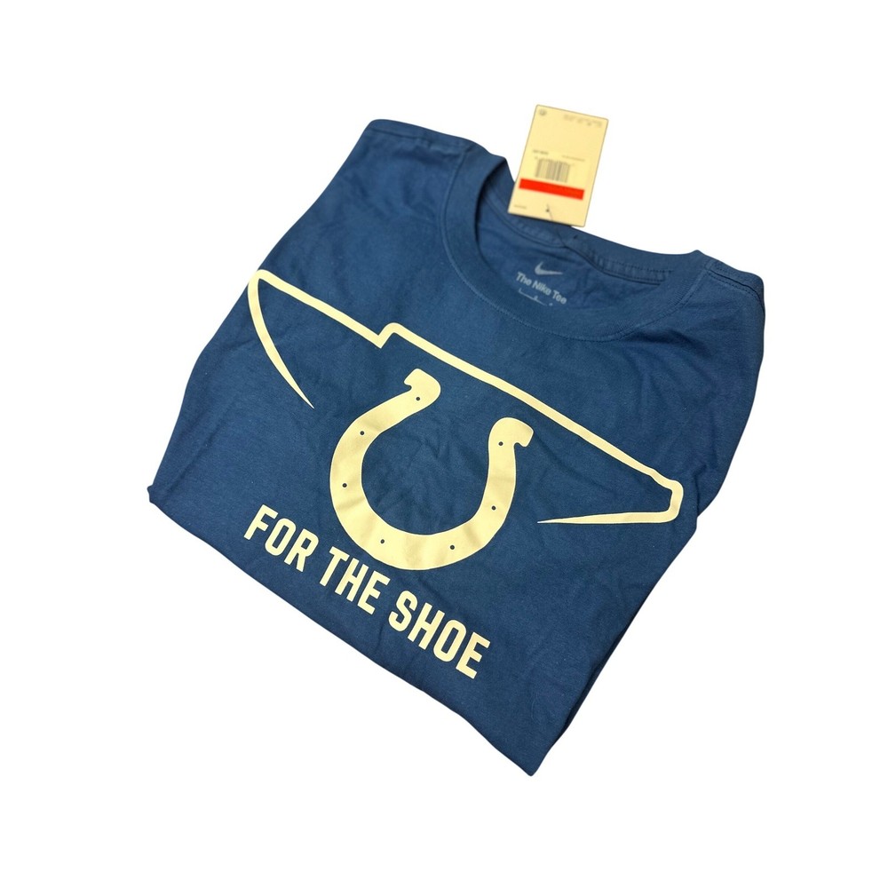 Nike NFL Indianapolis Colts For The Shoe Graphic T-Shirt Mens Large Active NWT