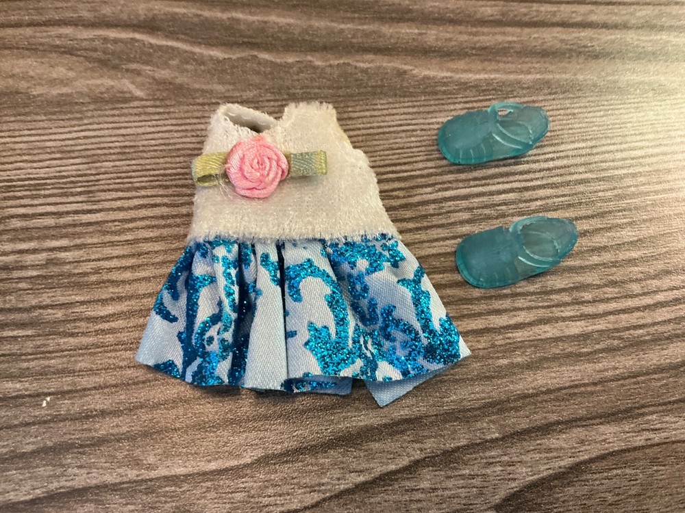 Mattel Barbie Kelly  Doll Clothes Dress Shoes Outfit Set Lot # 60
