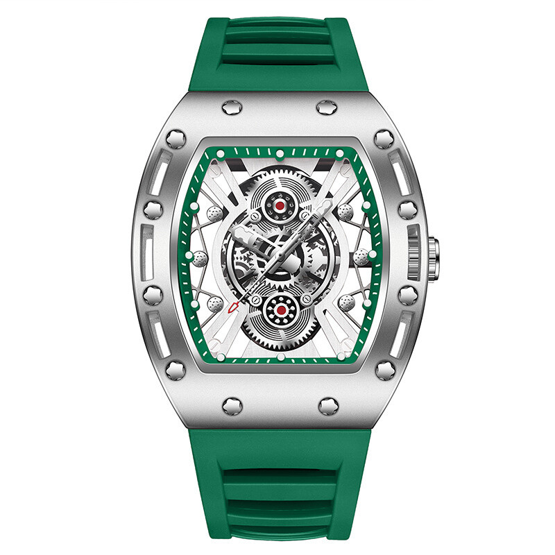 Men Fashion Watch Boy Sport Luminous Quartz Watches Silicone Band