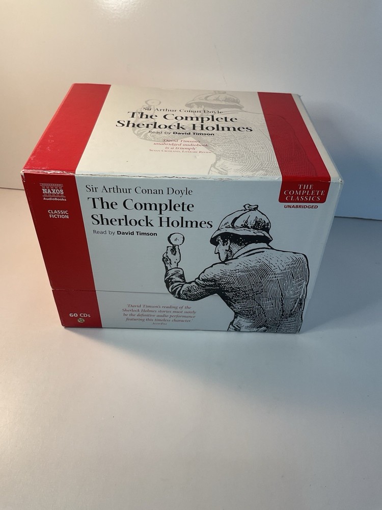 The Complete Sherlock Holmes Audio CD books, 60CD’S,Read By David Timson
