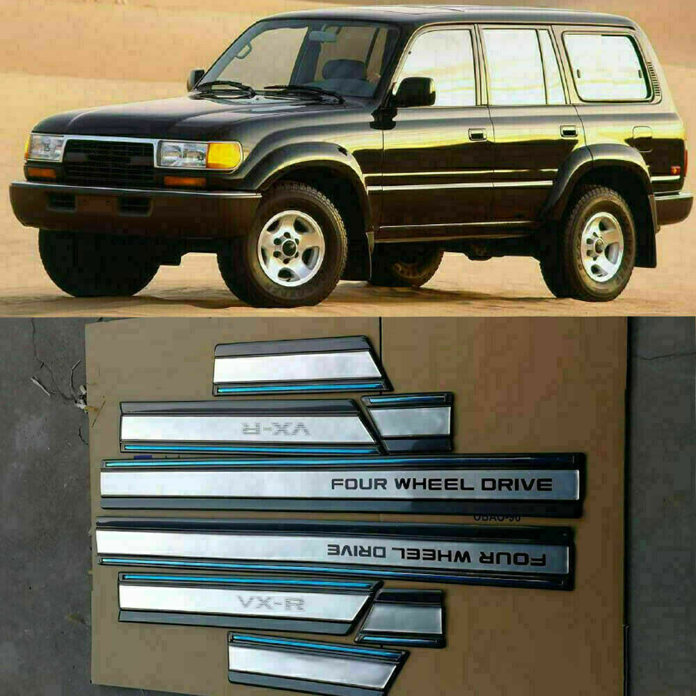 For Toyota Land Cruiser 1991-97 4X4 Wheel Drive Body Side Door Guard Bezel Trim
