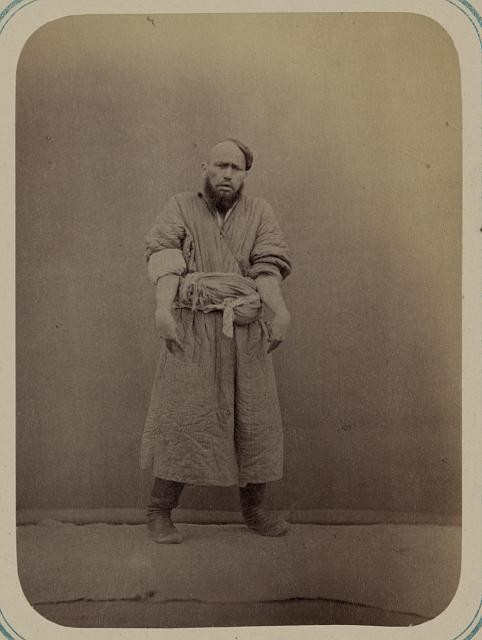 Photo:Central Asia Maskarabazi Actor 1860s Costume Portrait