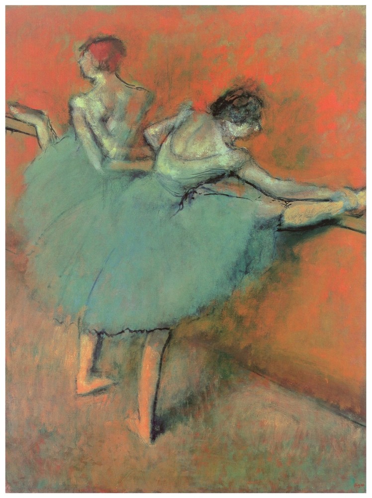 Decor Poster. Fine Graphic Design. Ballerinas stretching. Shop Wall Art. 1919