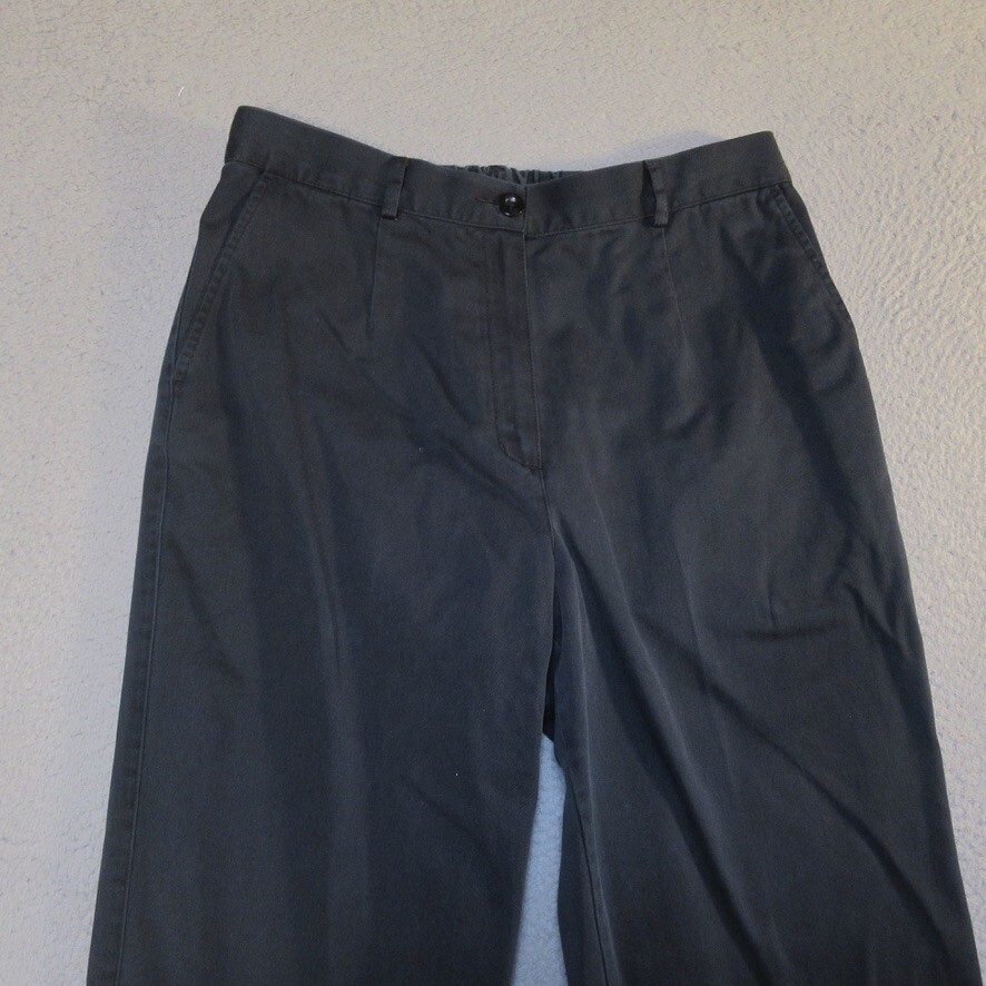 LL Bean Pants 12 Women Straight Leg Comfort Waist Measures 30x29