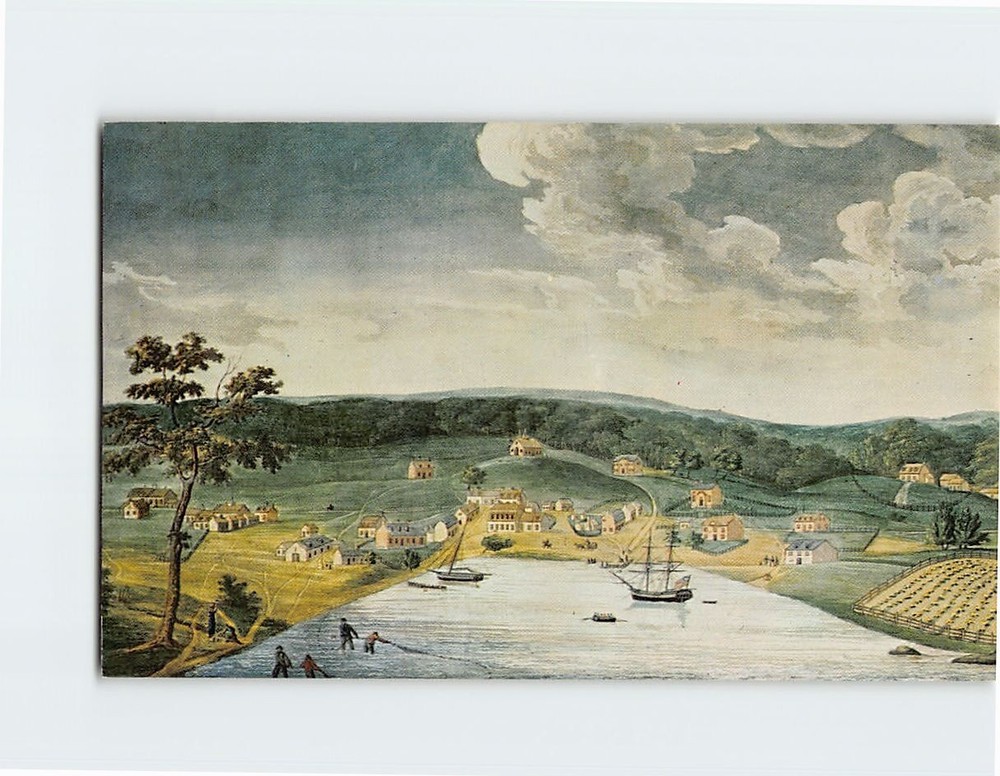 Postcard Baltimore in 1752 Maryland Historical Society Baltimore Maryland USA