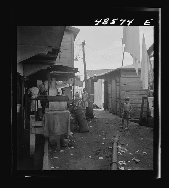 Photo:San Juan Puerto Rico La Perla Slum Area 1941 Street Scene