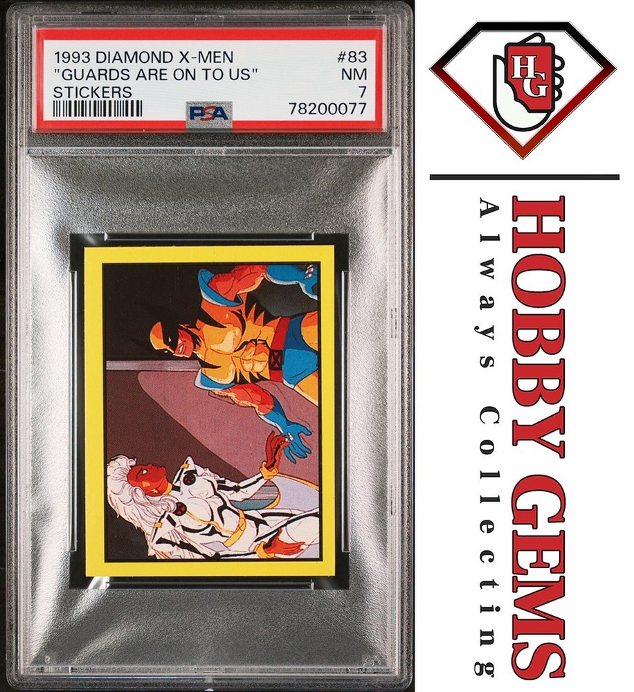 STORM WOLVERINE PSA 7 1993 Diamond Marvel X-Men Sticker #83
