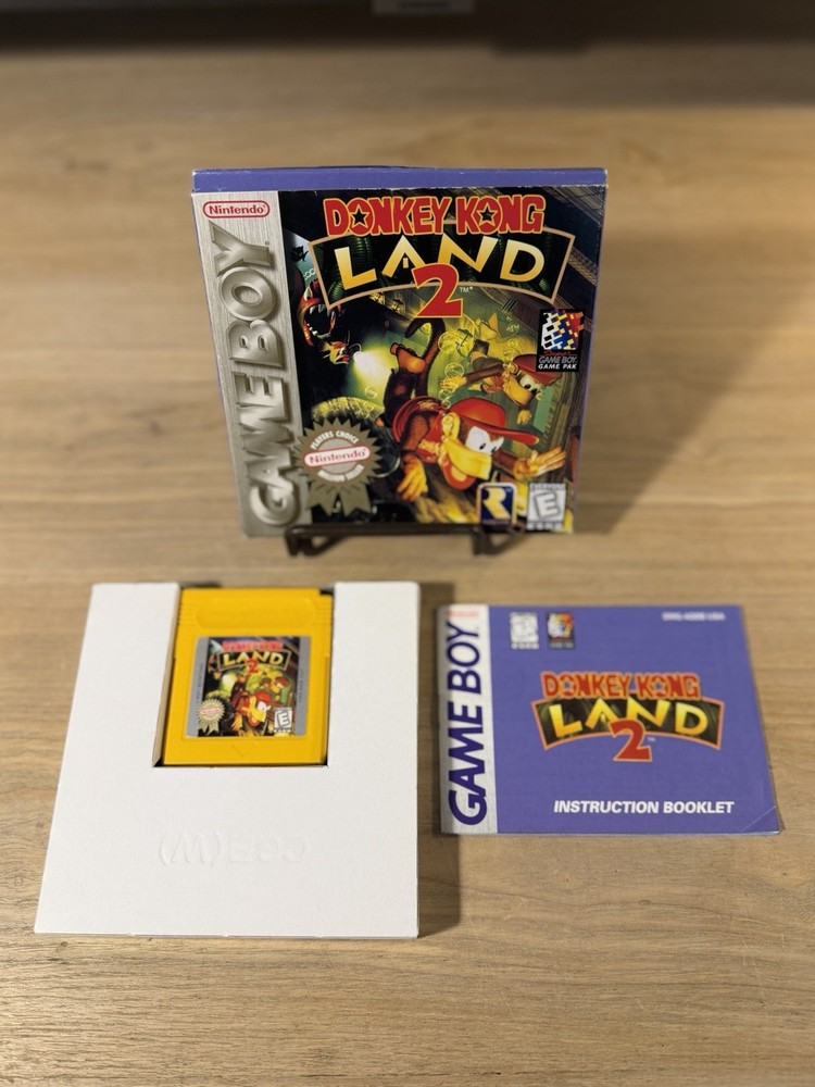 Donkey Kong Land 2 (Nintendo GameBoy, 1996) CIB Tested