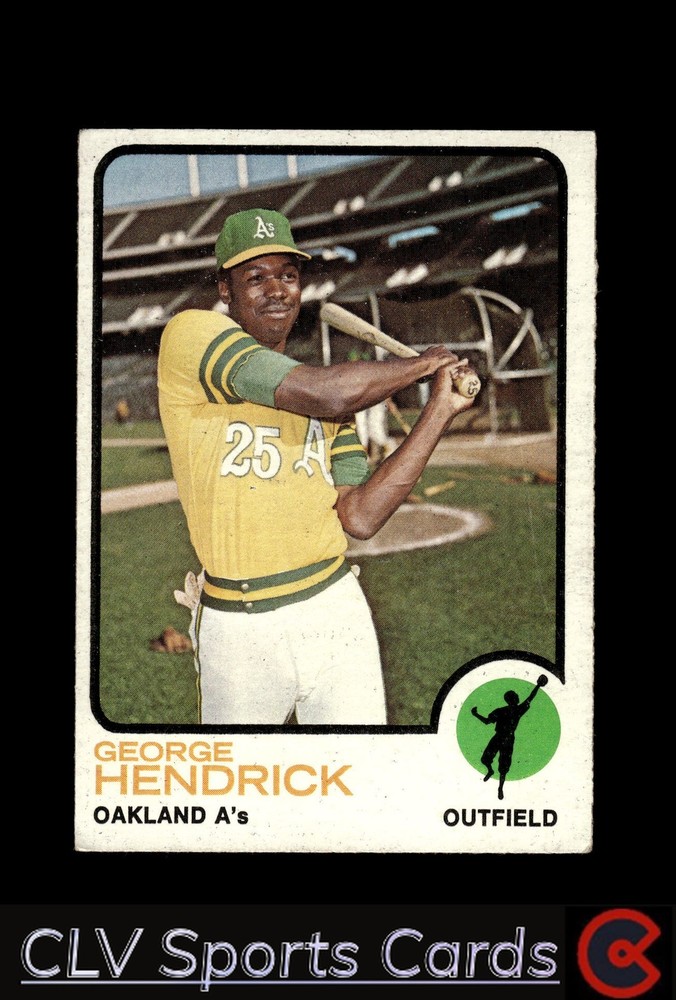 Oakland Athletics George Hendrick #13 Topps Baseball Card VG Condition