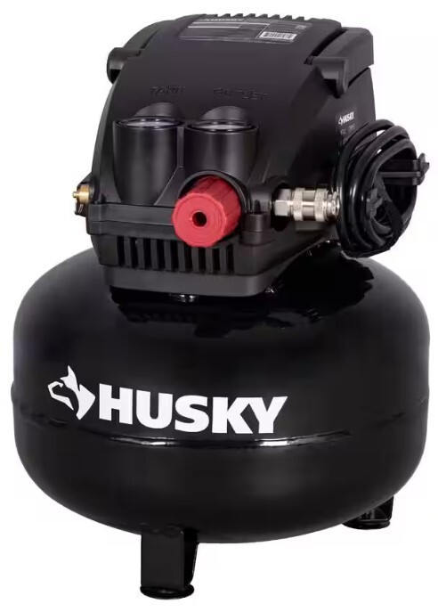 120PSI 3 Gal Portable Electric Pancake Air Compressor by Husky