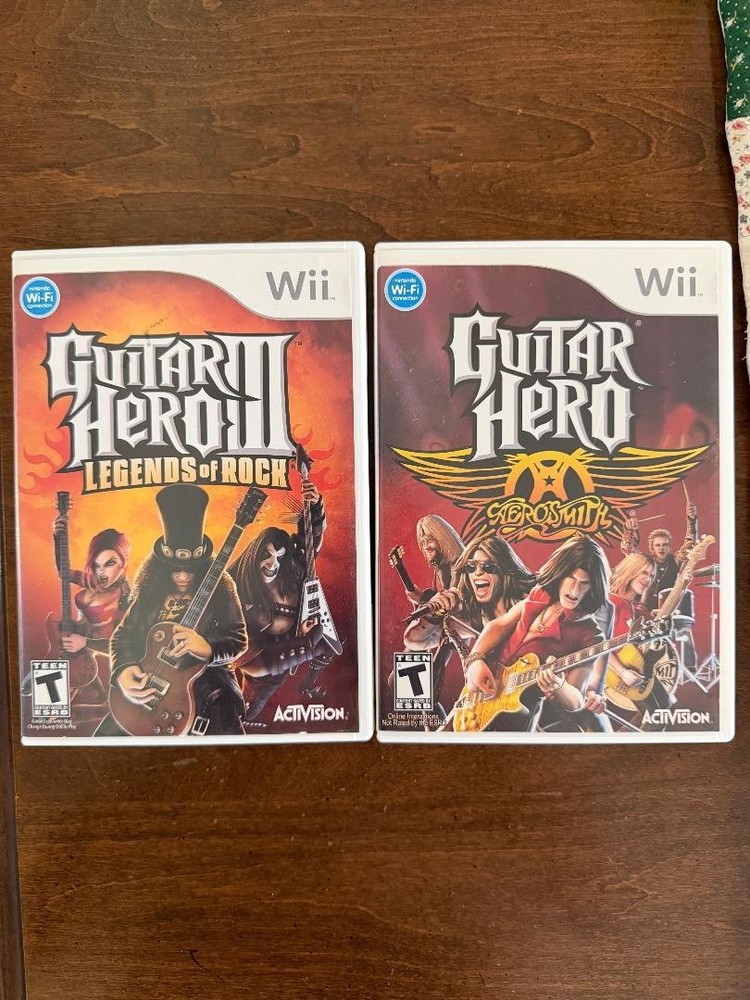 🔥Guitar Hero III: Legends of Rock - Nintendo Wii PLUS AEROSMITH