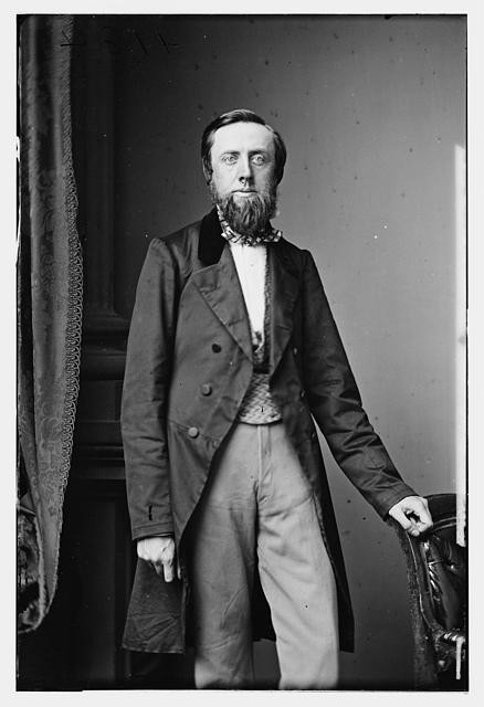 Photo:W J Waterberg Portrait 1850s Bearded Man Formal Studio Photo