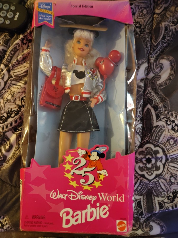 Barbie Doll 1996 Mattel 25th Anniversary Walt Disney World Special Edition 16525