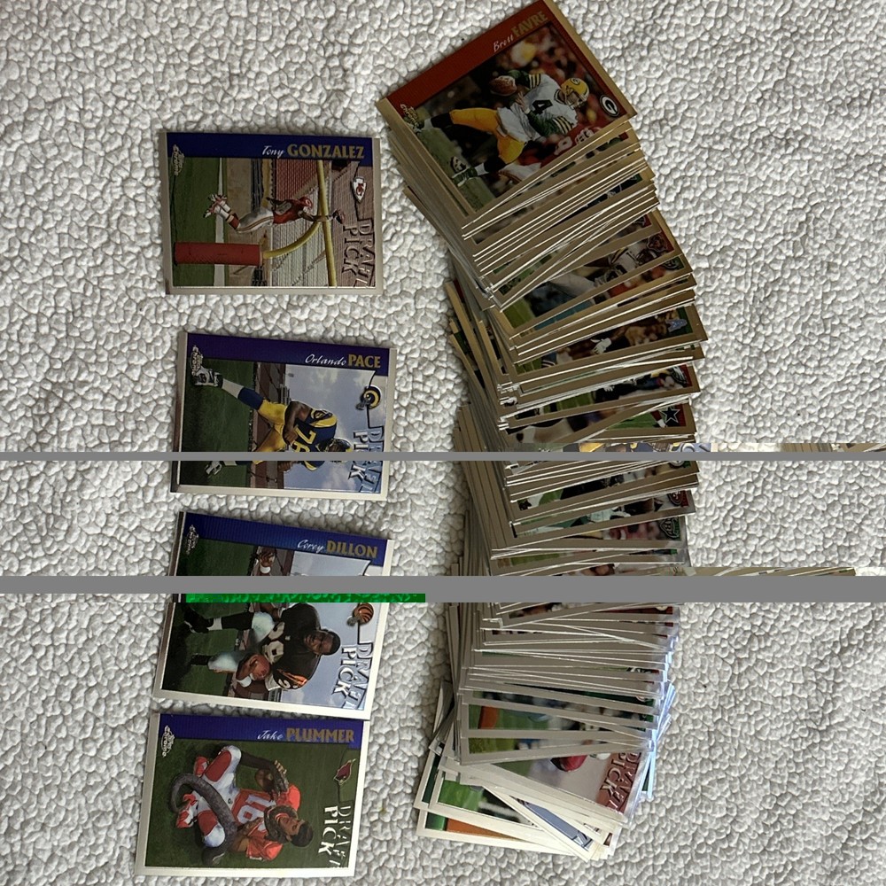 NFL 1997 Topps Chrome Football Complete Set 1-165