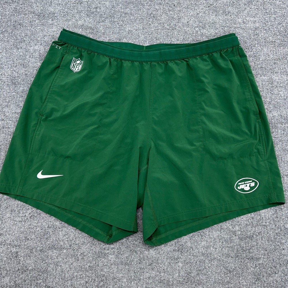 New York Jets Nike On-Field NFL Football Shorts Men 2XL Green Team Issue Stretch Fit