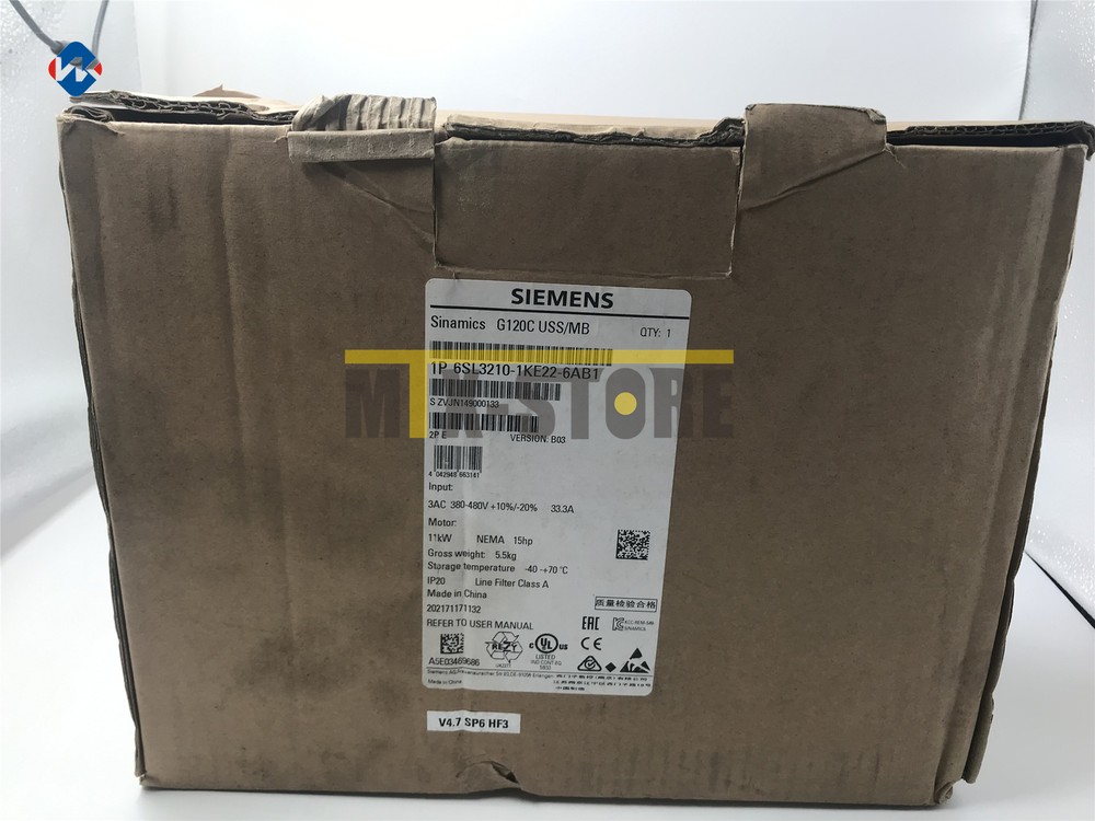 1PC  Brand New Unopened Siemens 6SL3210-1KE22-6AB1 6SL3 210-1KE22-6AB1