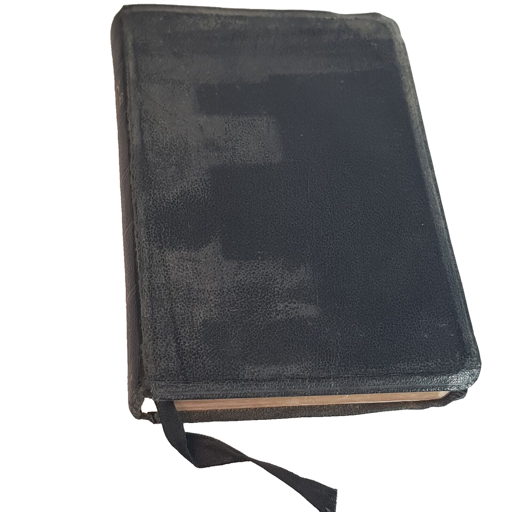 Holy Bible Cambridge Leather Bound Old New Testament Gold Gilding Vintage Maps