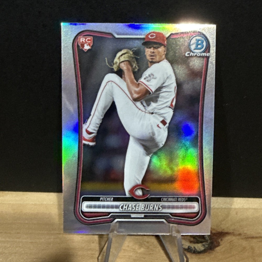 2026 Bowman, Chase Burns #3 Red Rookie, Chrome Refractor Cincinnati Reds (RC)