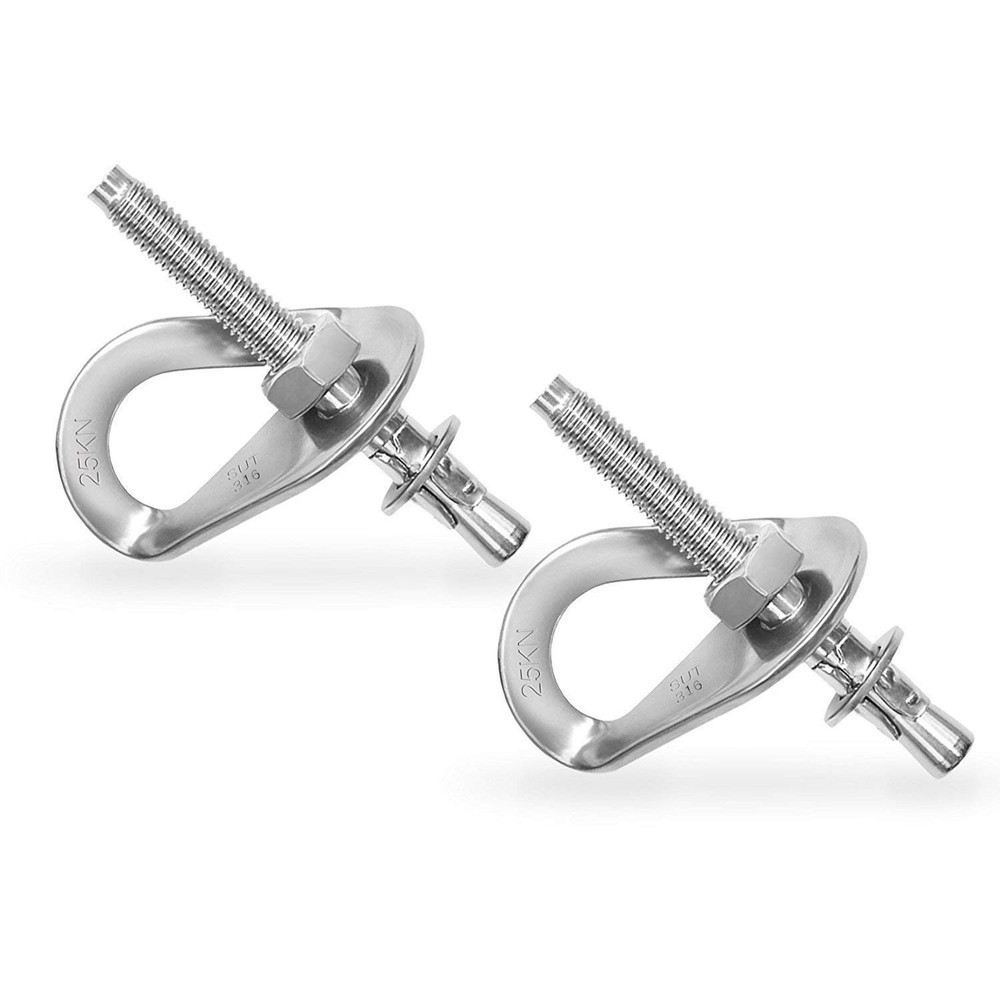 Stainless Steel FIXE Rock Climbing Anchor Bolt Set - 2pc Expansion Bolt & Hanger