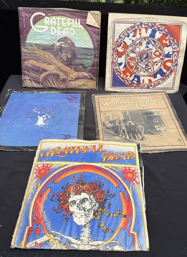 Grateful Dead Vinyl Record Albums Lot Of 6 LPS Very Very VERY Poor Condition