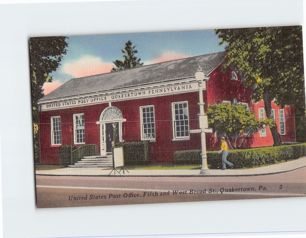 Postcard United States Post Office Quakertown Pennsylvania USA
