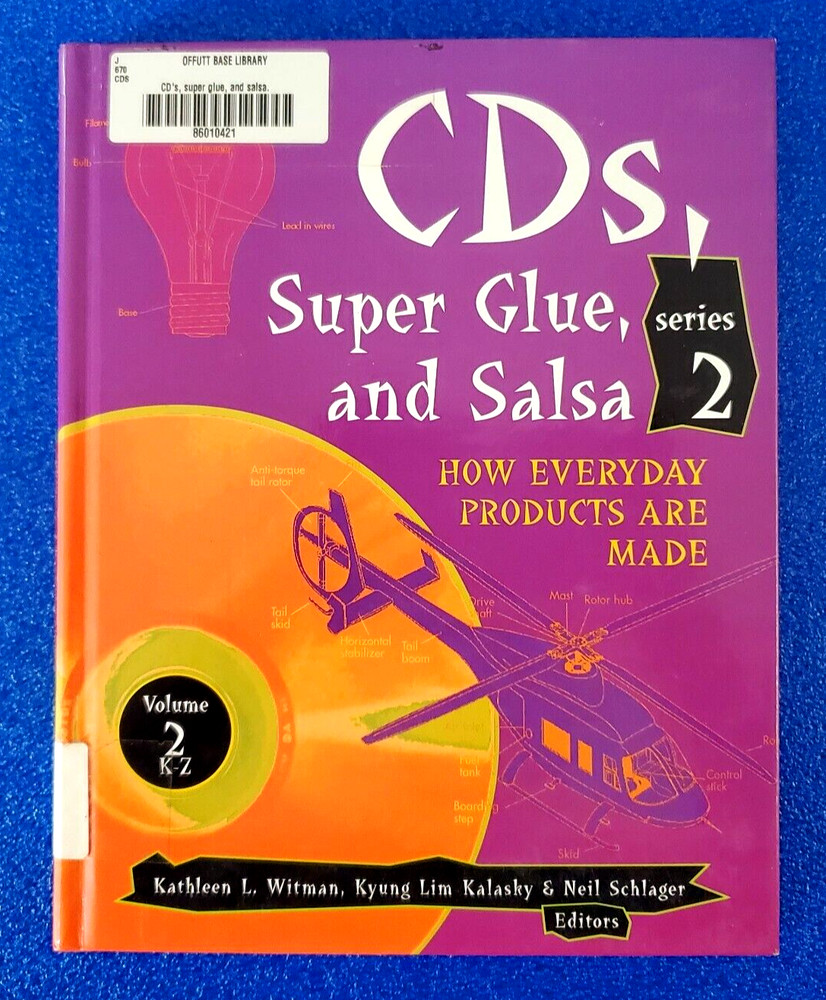 CD's, SUPER GLUE AND SALSA HOW EVERYDAY PRODUCTS ARE MADE HARDCOVER SHIPS FREE