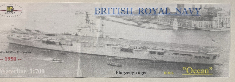 HPmodels 1/700 British Royal Navy HMS Ocean Aircraft Carrier Resin DAMMAGED HULL