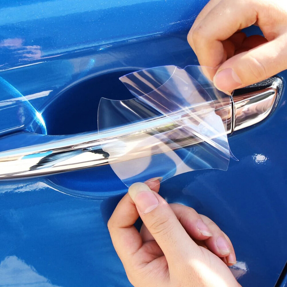 5pcs Clear Car Door Handle Protector Film Anti-Scratch Stickers for Enhanced Door Protection and Durability Accessories