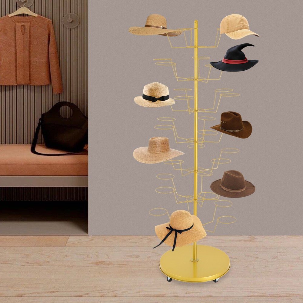 Hat Wig Display Stand, Hats Wigs Rack, Freestanding Hat Rack