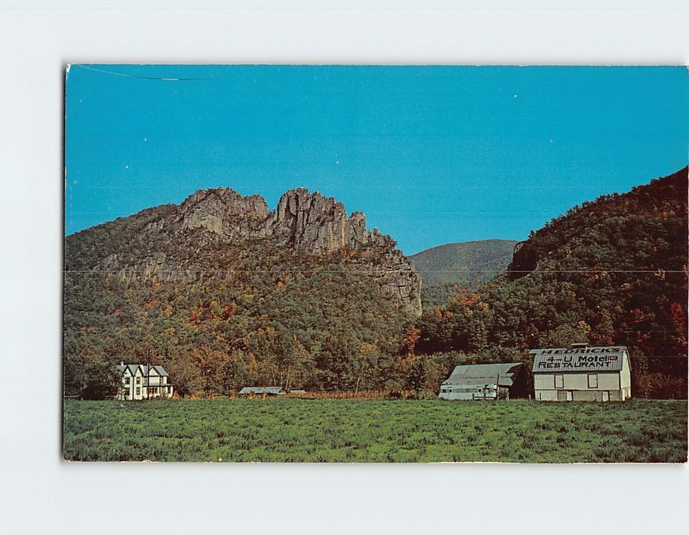 Postcard Seneca Rocks Monongahela National Forest West Virginia USA